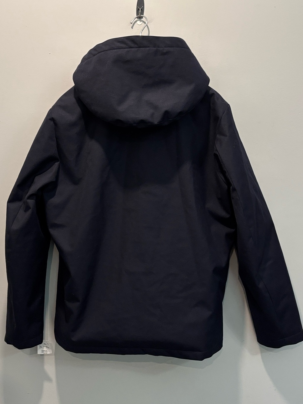 Sandro Navy Technical Hooded Wool Blend Parka NWT Quilted Lining XL - Picture 8 of 16